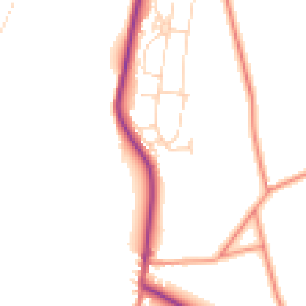 Daytime road noise heatmap for DE55 6GP