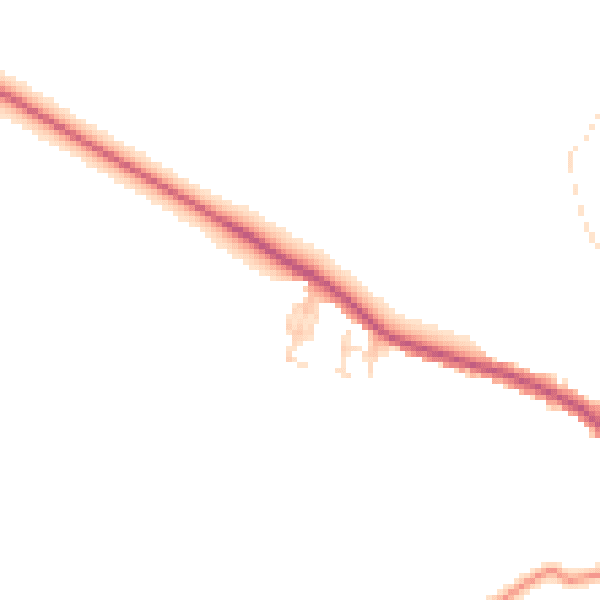 Daytime road noise heatmap for DE55 6GX