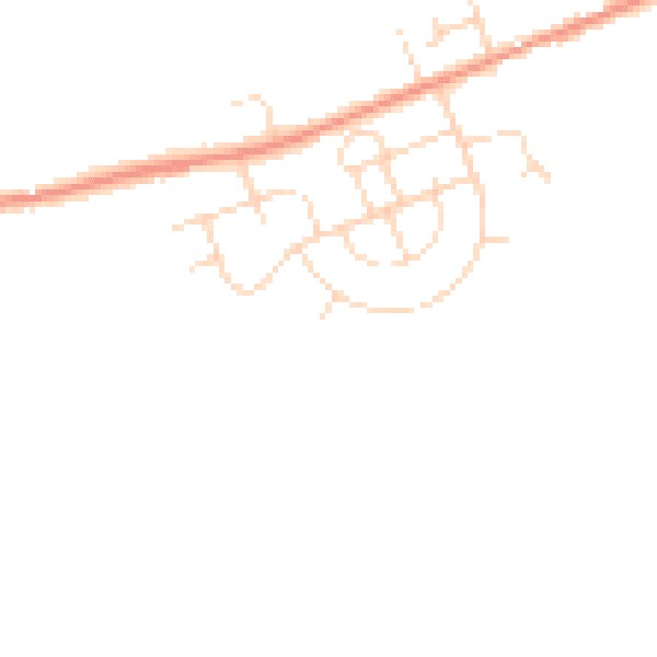 Daytime road noise heatmap for DE55 6JL