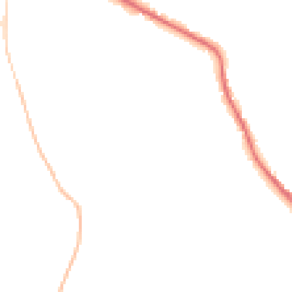 Night-time road noise heatmap for DE55 6LX