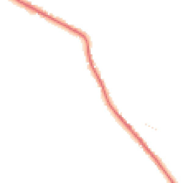 Night-time road noise heatmap for DE55 6NB