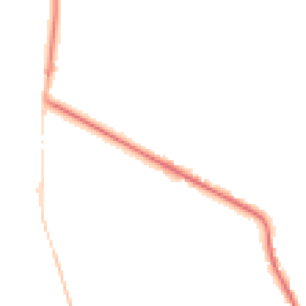 Night-time road noise heatmap for DE55 6NG