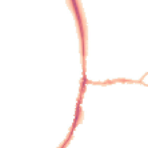 Night-time road noise heatmap for DE55 7AH
