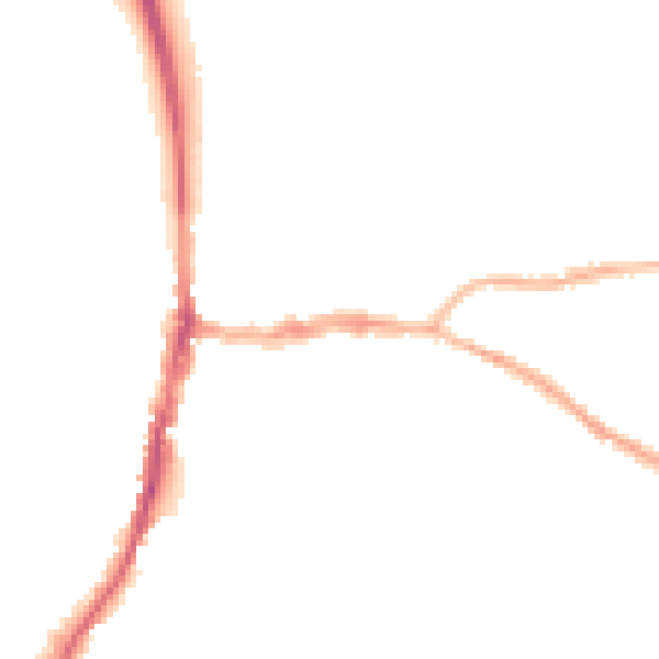 Night-time road noise heatmap for DE55 7BE