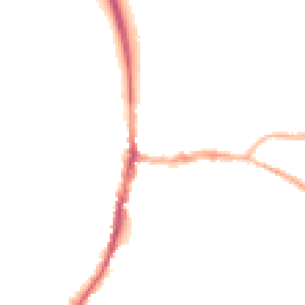 Night-time road noise heatmap for DE55 7DR