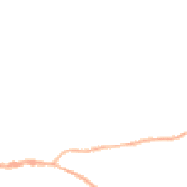 Night-time road noise heatmap for DE55 7EW