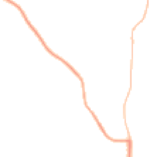 Night-time road noise heatmap for DE55 7NA