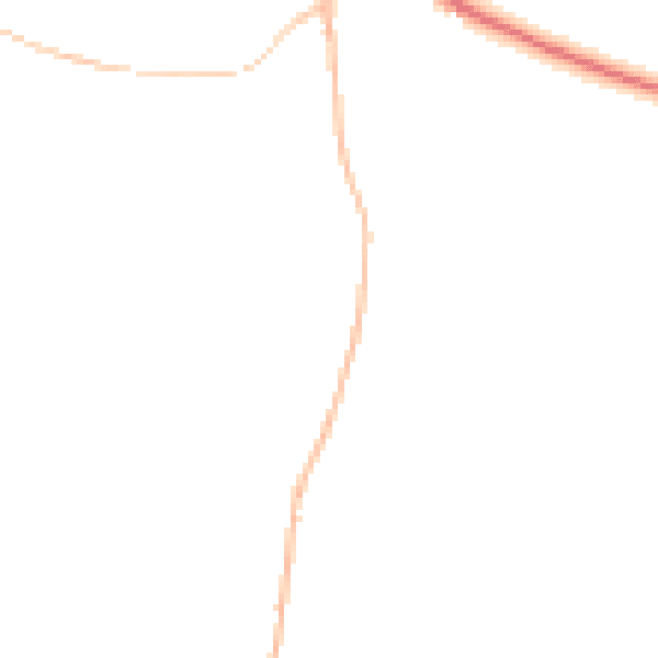 Night-time road noise heatmap for DE55 7NT