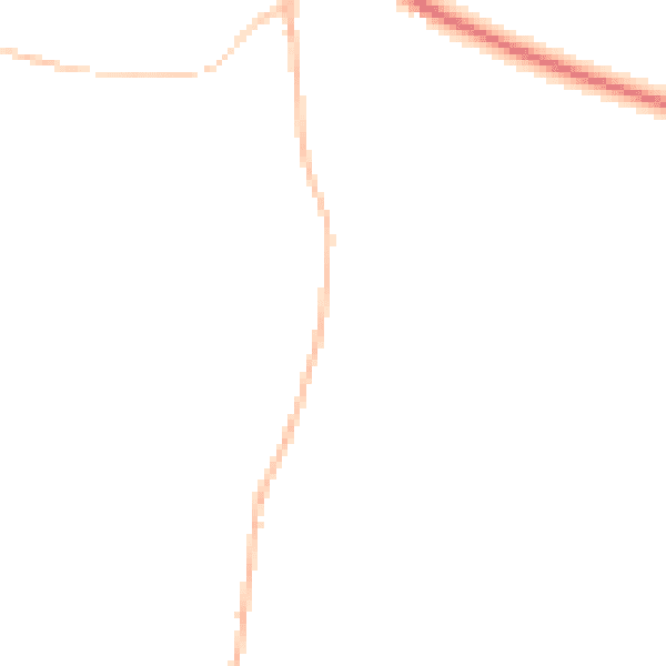 Night-time road noise heatmap for DE55 7PE