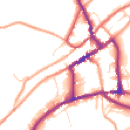 Daytime road noise heatmap for DE6 1AH