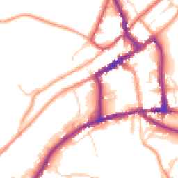 Daytime road noise heatmap for DE6 1AQ