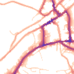 Daytime road noise heatmap for DE6 1AW
