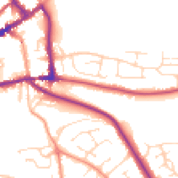 Daytime road noise heatmap for DE6 1BB