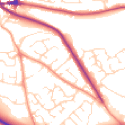 Daytime road noise heatmap for DE6 1BJ