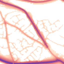 Daytime road noise heatmap for DE6 1BP