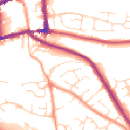 Daytime road noise heatmap for DE6 1BR