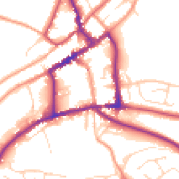 Daytime road noise heatmap for DE6 1BX