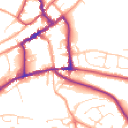 Daytime road noise heatmap for DE6 1BZ