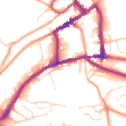 Daytime road noise heatmap for DE6 1DE