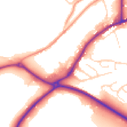 Daytime road noise heatmap for DE6 1DG