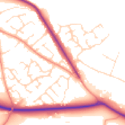 Daytime road noise heatmap for DE6 1DJ