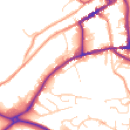 Daytime road noise heatmap for DE6 1DR