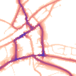 Daytime road noise heatmap for DE6 1GD