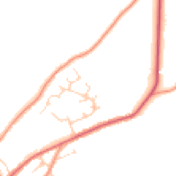 Daytime road noise heatmap for DE6 1RP