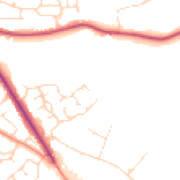 Daytime road noise heatmap for DE6 1UA