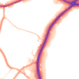 Daytime road noise heatmap for DE6 2DW