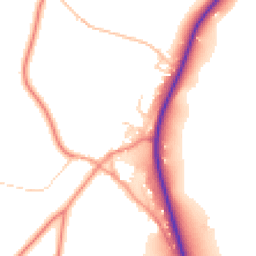 Daytime road noise heatmap for DE6 2GG