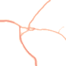 Daytime road noise heatmap for DE6 2GW