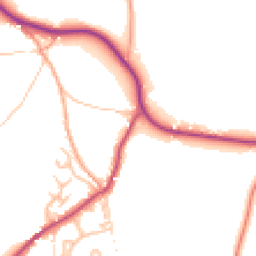 Daytime road noise heatmap for DE6 2HN