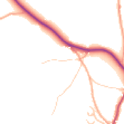 Daytime road noise heatmap for DE6 2HP