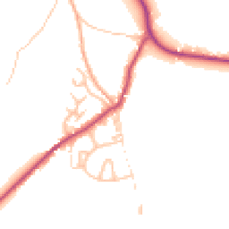 Daytime road noise heatmap for DE6 2HX