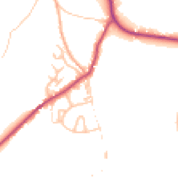 Daytime road noise heatmap for DE6 2HY