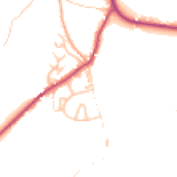 Daytime road noise heatmap for DE6 2HZ
