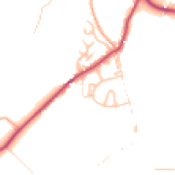 Daytime road noise heatmap for DE6 2JD
