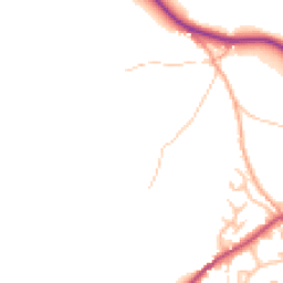 Daytime road noise heatmap for DE6 2JX