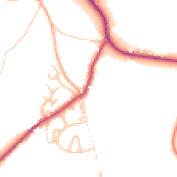 Daytime road noise heatmap for DE6 2LE