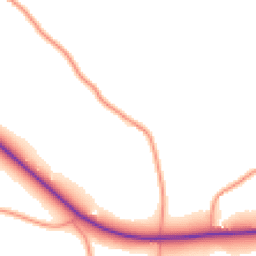 Daytime road noise heatmap for DE6 3BA