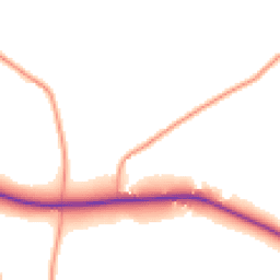 Daytime road noise heatmap for DE6 3BB