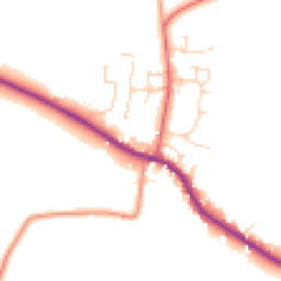 Daytime road noise heatmap for DE6 3BQ