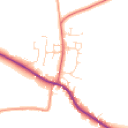 Daytime road noise heatmap for DE6 3BS