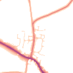 Daytime road noise heatmap for DE6 3BY