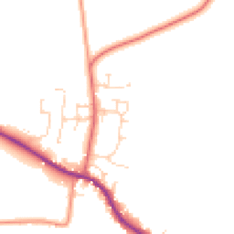 Daytime road noise heatmap for DE6 3BZ