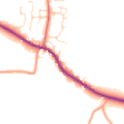 Daytime road noise heatmap for DE6 3DA