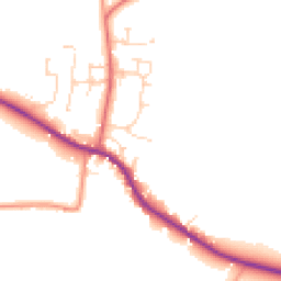 Daytime road noise heatmap for DE6 3DB