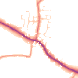 Daytime road noise heatmap for DE6 3DP