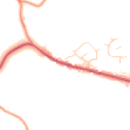 Daytime road noise heatmap for DE6 3EF